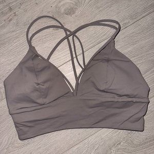 Lululemon Strappy Sports Bra, Grey, Size 8, Never worn